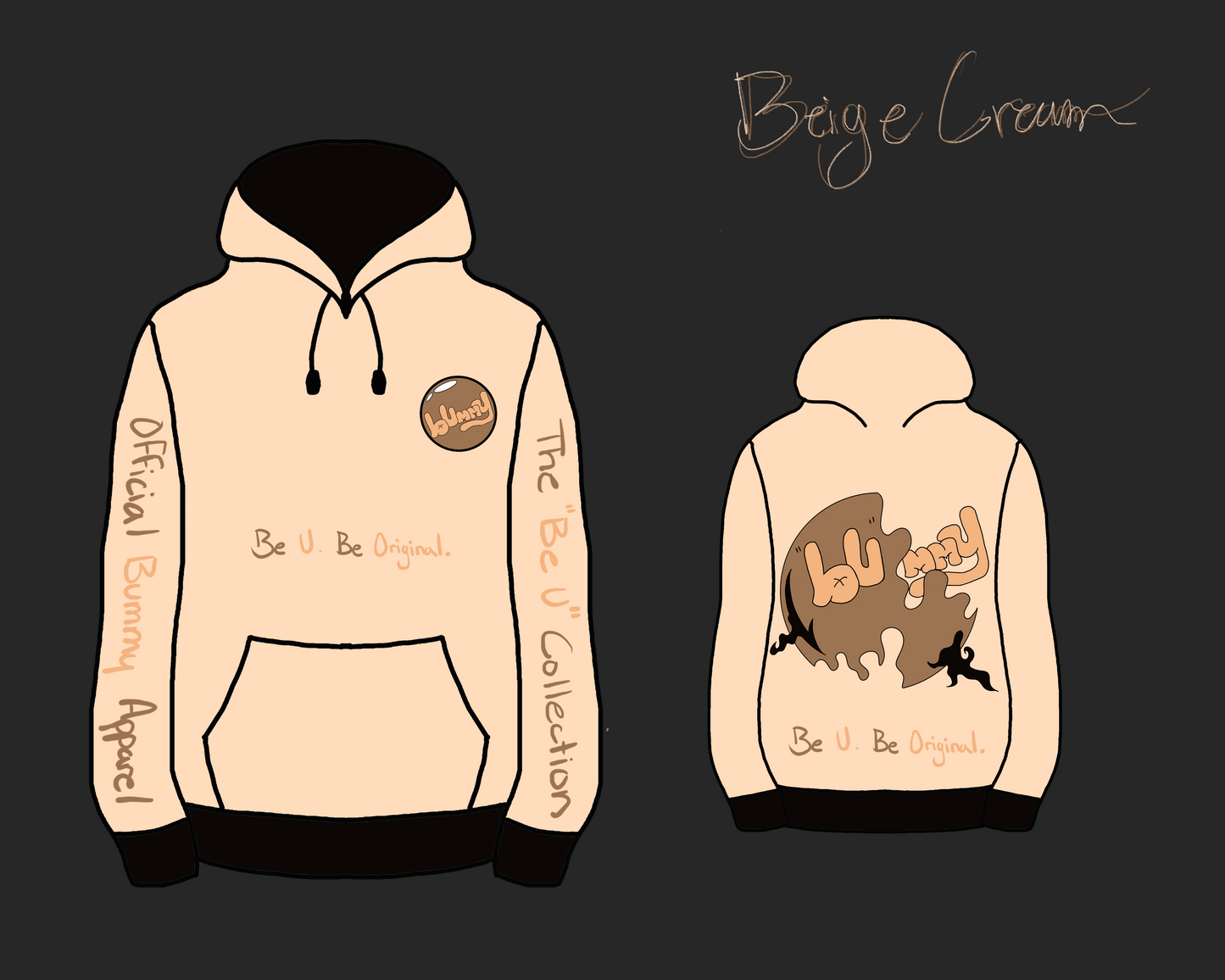 Be U Hoodie (Beige Cream)